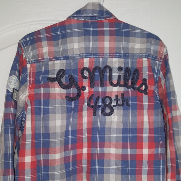 H&M Kids Plaid Shirt with Embroidery - Picture 2 of 3